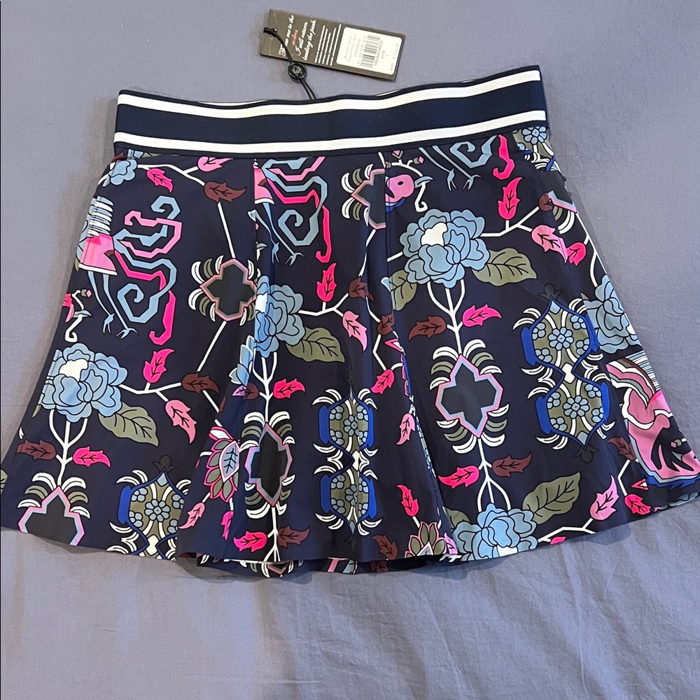 Navy Floral Golf/Tennis Skirt